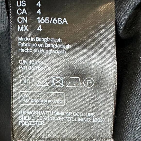 H&M Black Floral Chiffon Sheer High Waisted Maxi Skirt - Picture 6 of 7